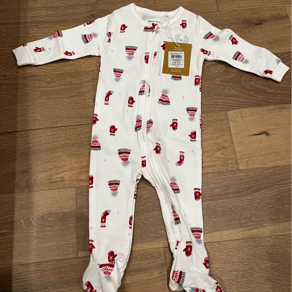 NWT petit lem winter hat onesie
